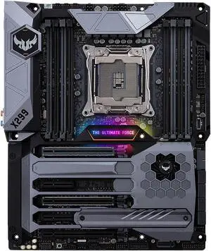 ASUS TUF X299 MARK I LGA2066 DDR4 M.2 USB 3.1 DUAL LAN X299 ATX Motherboard for Intel Core i9 and i7 X-Series Processors