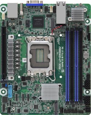 AsRock Rack Z690D4ID-2T/G5/X550 Deep Mini-ITX Server Motherboard Single Socket 12th & 13th Gen Intel® Core™, Pentium® and Celeron® series processors (LGA 1700) Z690 Dual 10G Lan PCIe 5.0