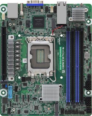 AsRock Rack W680D4ID-2T/G5/X550 Deep Mini-ITX Server Motherboard Single Socket 12th & 13th Gen Intel® Core™ series processors (LGA 1700) W680 Dual 10G Lan PCIe 5.0