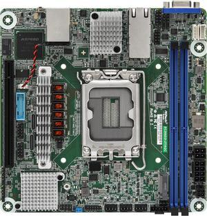 ASRock Rack Server Motherboard EC266D2I-2T/AQC Mini-ITX 2x 10GLan Single Socket V1 (LGA 1700) Intel Xeon E-2400 series