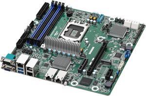ASRock rack EC262D4U-2L2T Micro-ATX Server Motherboard, Intel® Xeon® 6300-series, Xeon® E-2400 series, and Pentium® Gold G7400/G7400T processors