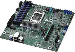 ASRock Rack Server Motherboard W880M WS Micro-ATX Single Socket LGA 1851 Intel Core Ultra Desktop Processors (Series 2) - OEM