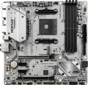 MSI B450M MORTAR TITANIUM AM4 AMD B450 SATA 6Gb/s USB 3.1 HDMI Micro ATX AMD Motherboard