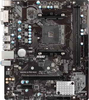 MSI A320M-A PRO MAX AM4 AMD A320 Micro ATX AMD Motherboard