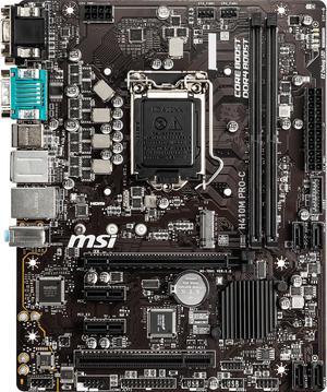 MSI PRO H410M PRO-C LGA 1200 Intel H410 SATA 6Gb/s Micro ATX Intel Motherboard