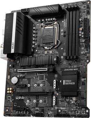 MSI Z590 PRO WIFI LGA 1200 Intel Z590 SATA 6Gb/s ATX Intel Motherboard