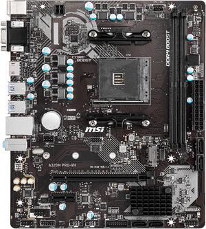 MSI A320M PRO-VH AM4 AMD A320 Micro ATX AMD Motherboard