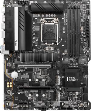 MSI Z590-A PRO LGA 1200 Intel Z590 SATA 6Gb/s ATX DDR4 PCIe 4.0 2.5G LAN Intel Motherboard