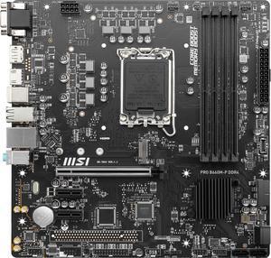 MSI PRO B660M-P DDR4 LGA 1700 Intel B660 SATA 6Gb/s Micro ATX Intel Motherboard