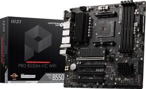MSI PRO PRO B550M-VC WIFI AM4 AMD B550 SATA 6Gb/s MATX AMD Motherboard