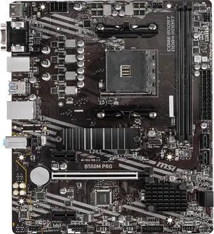 MSI B550M PRO AM4 AMD B550 Micro ATX AMD Motherboard