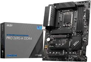 MSI PRO Z690-A DDR4 LGA 1700 Intel Z690 SATA 6Gb/s ATX Intel Motherboard