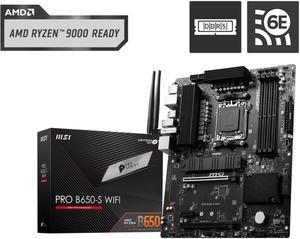 MSI PRO B650S WIFI AM5 AMD B650 Ryzen 7000 DDR5 PCIE x16 slot WiFi 6E Bluetooth SATA 6Gbs ATX Motherboard