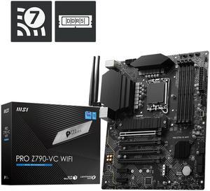 MSI PRO Series PRO Z790-VC WIFI LGA 1700 DDR5 Intel Z790 Wi-Fi 7 SATA 6Gb/s ATX PCI-E x16 slot 2x M.2 Bluetooth 2.5Gbps LAN Motherboards - Intel
