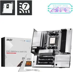 MSI PRO B850M-A WIFI PZ AMD B850 HDMI Motherboards-AMD