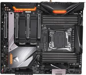 GIGABYTE X299X AORUS MASTER LGA 2066 Intel X299 SATA 6Gb/s Extended ATX Intel Motherboard GIGABYTE X299X AORUS MASTER LGA 2066 Intel X299 SATA 6Gb/s Extended ATX Intel Motherboard
