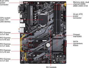 GIGABYTE B365 HD3 LGA 1151 (300 Series) Intel B365 SATA 6Gb/s ATX Intel Motherboard