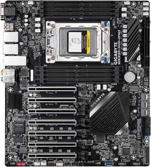 GIGABYTE AMD WRX80 Motherboard with sWRX8 4094 Socket, 8-Channel DDR4 RDIMM 8 x DIMMs, Aspeed AST2500 BMC, Dual M.2, Dual Intel Server 10G and 1G LAN, 7 x PCIe 4.0 x16 Slots WRX80-SU8-IPMI (rev. 1.0)