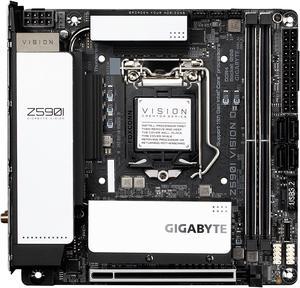 GIGABYTE Z590I VISION D LGA 1200 Intel Z590 SATA 6Gb/s Mini ITX Intel Motherboard