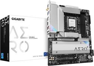 GIGABYTE Z790 AERO G LGA 1700 Intel Z790 ATX Motherboard with DDR5, 5* 5.0 M.2, PCIe 5.0, USB 3.2 Gen2X2 Type-C, WiFi 6E, Intel 2.5GbE LAN