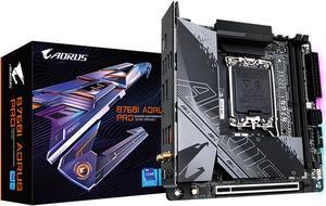 GIGABYTE B760I AORUS PRO LGA 1700 Intel B760 DDR5 SATA 6Gb/s Mini ITX Motherboard