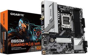 GIGABYTE B650M GAMING PLUS WIFI AM5 LGA 1718 AMD B650 M-ATX, DDR5, PCIe 4.0 M.2, PCIe 4.0, USB 3.2 Gen 1 Type-C, Wi-Fi 6E, 2.5GbE LAN