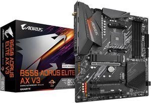 GIGABYTE B550 AORUS ELITE AX V3 AM4 AMD B550 ATX Motherboard with Dual M.2, SATA 6Gb/s, USB 3.2 Gen 2, Wi-Fi 6, 1GbE LAN, PCIe 4.0