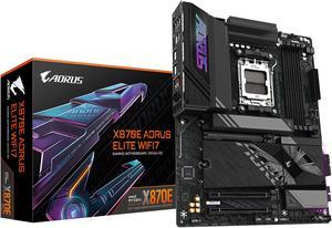 GIGABYTE X870E AORUS ELITE WIFI7 AM5 LGA 1718 ATX DDR5 4x M2 PCIe 50 USB4 WiFi 7 25GbE LAN EZLatch