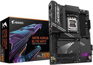 GIGABYTE X870 AORUS ELITE WIFI7 AM5 LGA 1718 ATX DDR5 4x M2 PCIe 50 USB4 WiFi 7 25GbE LAN EZLatch