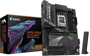 GIGABYTE X870 AORUS ELITE WIFI7 AM5 LGA 1718, ATX, DDR5, 4x M.2, PCIe 5.0, USB4, Wi-Fi 7, 2.5GbE LAN, EZ-Latch