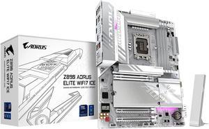 GIGABYTE Z890 AORUS ELITE WIFI7 ICE Ultra Core (Series 2) LGA 1851, ATX, DDR5, 4x M.2, PCIe 5.0, Thunderbolt 4, WIFI7, 2.5GbE LAN, EZ-Latch