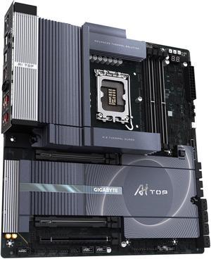 GIGABYTE Z890 AI TOP Intel Core Ultra (Series 2) LGA 1851 Motherboard, E-ATX, DDR5, 4x M.2, PCIe 5.0, Thunderbolt 5, WIFI7, 10GbE LAN, EZ-Latch