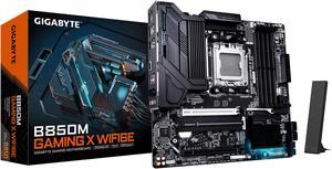 GIGABYTE B850M GAMING X WIFI6E AMD AM5 LGA 1718 Motherboard, mATX, DDR5, 2x M.2, PCIe 5.0, USB-C, WIFI6E, 2.5GbE LAN, EZ-Latch