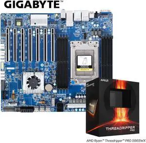 GIGABYTE MC62-G40 AMD Ryzen Threadripper PRO Workstation Board with AMD Threadropper Pro 5965WX Bundle Deal,24-core, 48-Thread, Processor Integrated by GIGABYTE