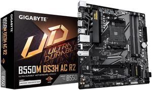 GIGABYTE B550M DS3H AC R2 AM4 AMD B550 Micro ATX Motherboard