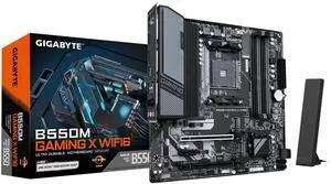 GIGABYTE B550M GAMING X WIFI6 AM4 AMD B550 Micro ATX Motherboard