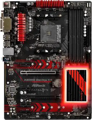 ASRock Fatal1ty AB350 Gaming K4 AM4 AMD Promontory B350 USB 3.1 HDMI ATX AMD Motherboard