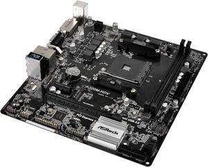 ASRock A320M-HDV AM4 AMD Promontory A320 SATA 6Gb/s USB 3.1 HDMI Micro ATX AMD Motherboard