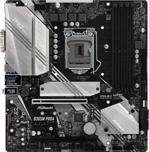 ASRock B365M Pro4 LGA 1151 (300 Series) Intel B365 SATA 6Gb/s Micro ATX Intel Motherboard