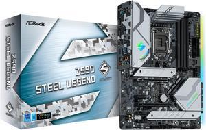 ASRock Z590 STEEL LEGEND LGA 1200 Intel Z590 SATA 6Gb/s ATX Intel Motherboard