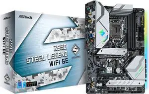 ASRock Z590 Steel Legend WiFi 6E LGA 1200 Intel Z590 ATX Intel Motherboard