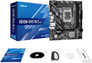ASRock H610M-HVS/M.2 R2.0 LGA 1700 Intel H610 SATA3 6Gb/s DDR4 Micro ATX Motherboard
