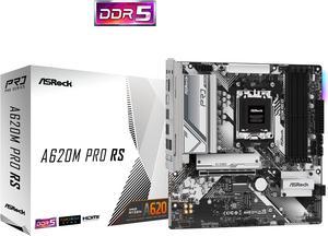 ASROCK Pro Series A620M PRO RS  DDR5 AM5 Ryzen CPU 7000  SATA3 6.0 Micro ATX 1 x PCIe 4.0 x16 Slot (PCIE1)  7.1 CH HD Audio