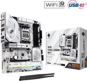 ASRock X870 STEEL LEGEND WIFI AM5 AMD X870 SATA 6Gb/s ATX Motherboard