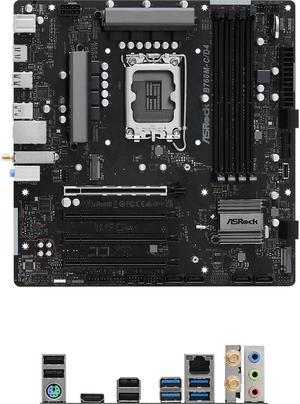 ASRock B760M-C/D4 (BULK) LGA 1700 Intel B760 SATA 6Gb/s Micro ATX Motherboard