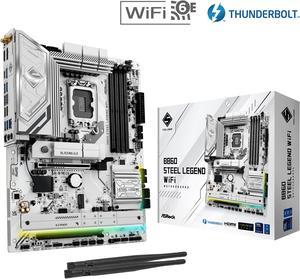 ASRock B860 Steel Legend WiFi LGA 1851 Intel B860 SATA 6Gb/s DDR5 ATX Motherboard