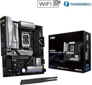 ASRock B860M LiveMixer WiFi LGA 1851 Intel B860 SATA 6Gb/s Intel Core Ultra Processors DDR5 Micro ATX Motherboard