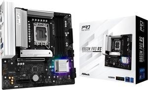 ASRock B860M Pro RS LGA 1851 Intel B860 SATA 6Gb/s Intel Core Ultra  DDR5 Micro ATX Motherboard