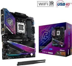 ASRock Phantom Gaming X870 Nova WiFi AM5 AMD X870 ATX Motherboard