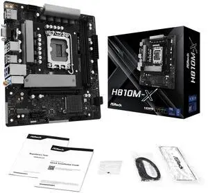 ASRock H810M-X LGA 1851 Intel H810 Micro ATX Motherboard